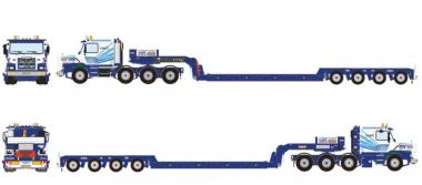 SCANIA 3 Hauber 8x4 mit 4achs Tieflader "Van Wijgerden" 