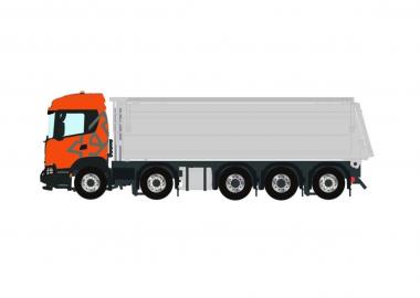 SCANIA G 10x4 Tipper, orange-silver 