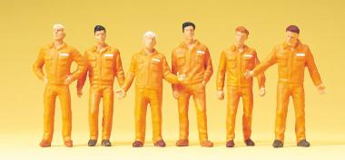 6 Figuren: Monteure, orange 
