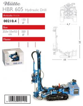 HÜTTE Hydraulic Drill Rig HBR605, blue 