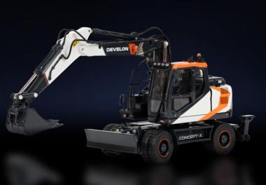 DEVELON Wheeled Excavator DX165WR Concept X 