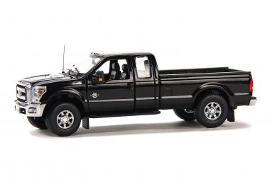FORD F250 Pickup with Super Cab & 8ft Bed, black/chrome 
