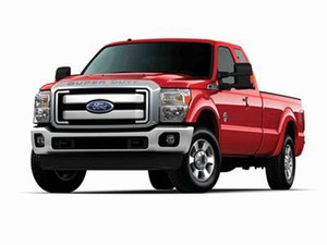 FORD Pick Up F250 XLT w. Super Cab and 8'' Bed, red 