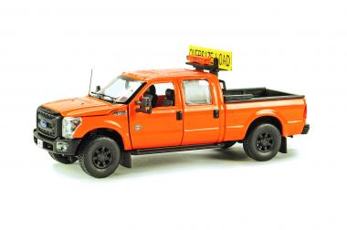 FORD F250 Pickup with Crew Cab & 6ft Bed, DOT-orange 