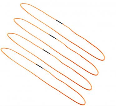 Nylon Seilschlupf, gelb  25,4 cm   (4 Stück) 