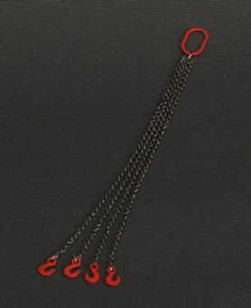 4 Chain Slings 8 cm, red 