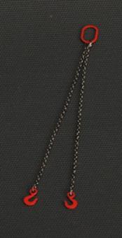 2 Chain Slings 10 cm, red 