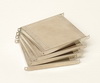 200t Base plates, 4x4 cm, silver (4 pcs.) 