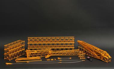 LIEBHERR luffing jib for LTM 1400, yellow RAL1007 