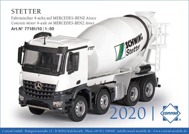 MB Arocs 4axle with STETTER Concrete Mixer "Stetter" 