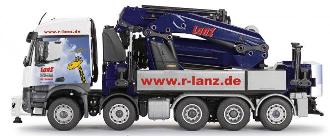 MB Arocs 5axle with PALFINGER loading crane PK200002L "r-lanz.de" 