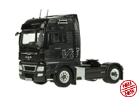 "MAN TGX 4x2 truck, black "V8" 