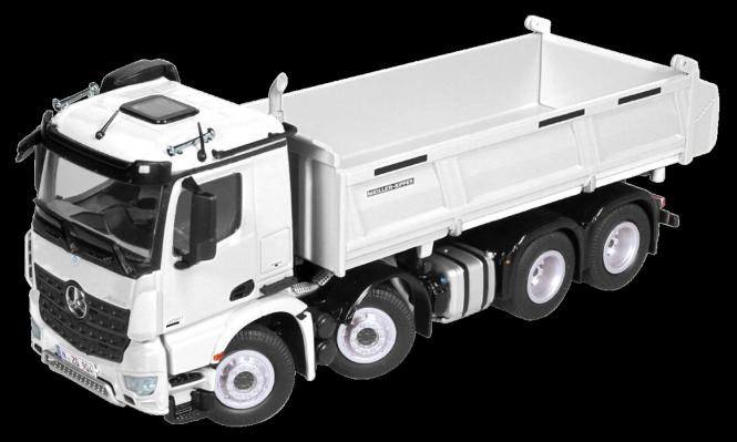 MB Arocs 8x4 with MEILLER Tipper, white 