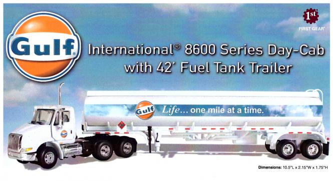INTERNATIONAL 8600 with 42`Fuel Tank Trailer "Gulf" 