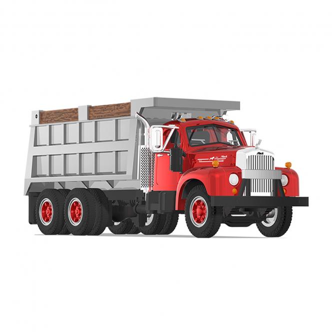 MACK Dump Truck B-61, red/gray 