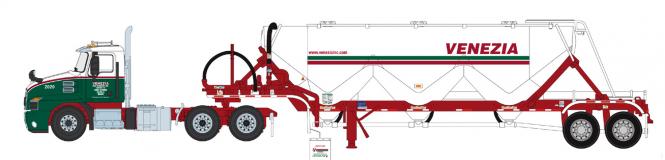 MACK Anthem DayCam mit HEIL Pneumatic Tankauflieger "Venezia Bulk Transport Inc" 