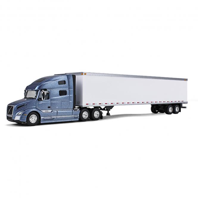 VOLVO VNR 760 SleeperCab with 53´Trailer, smoky mountain blue metallic /white 