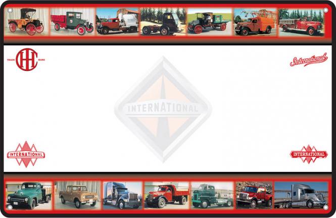 Dry Erase Board "INTERNATIONAL Truck History" 