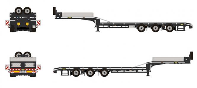 BROSHUIS 3axle Semi lowloader 