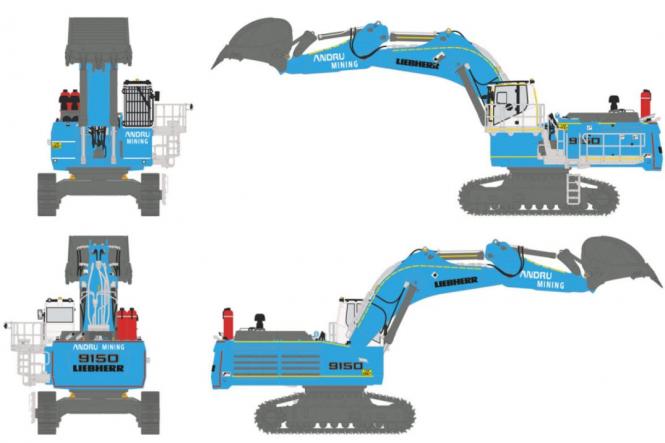 LIEBHERR Excavator R9150 Hig Cab "Andru" 