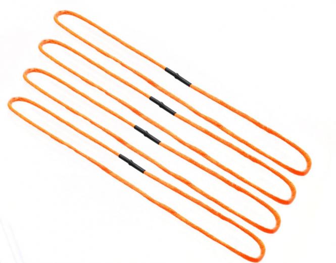 Nylon Seilschlupf, gelb  20,3 cm   (4 Stück) 