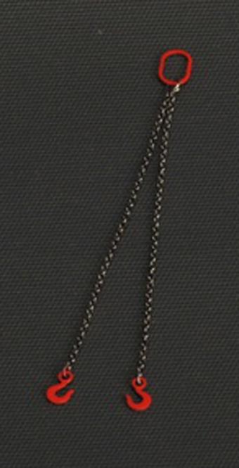 2 Chain Slings 10 cm, red 