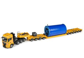 MAN TGX 8x4 mit GOLDHOFER 4+6achs Kabeltransporter "Schmidbauer" 