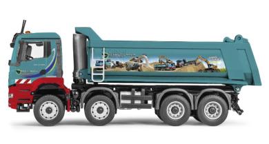 MAN TGS NN 4achs mit CARNEHL Halbschalenmulde "Schmuttermair" 