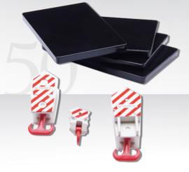 SET: 3 Kranhaken und 4 Abstützmatten 