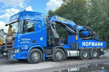 SCANIA R 8x4 mit PALFINGER PK165.002 Tec 7 "Hofmann" 