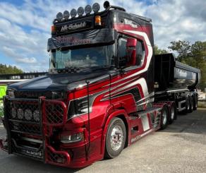 SCANIA Torpedo 6x2 mit 3achs LANGENDORF Kippauflieger "Na Schakt" 