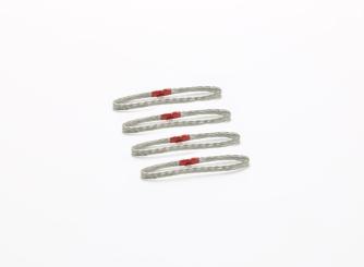 Metall Seilschlupf, silber  4 cm  100 t (4 Stück) 