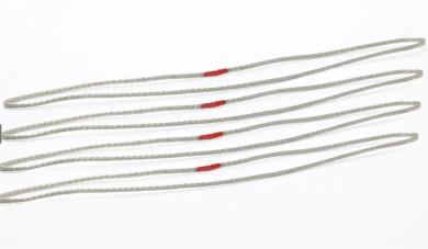 Metall Seilschlupf, silber  20 cm  100 t (4 Stück) 