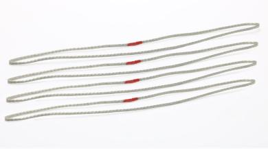 Metall Seilschlupf, silber  24 cm  100 t (4 Stück) 