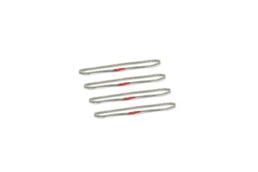 Metall Seilschlupf, silber  4 cm   35 t (4 Stück) 