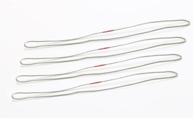 Metall Seilschlupf, silber  16 cm   35 t (4 Stück) 