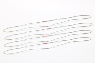 Metall Seilschlupf, silber  24 cm   35 t (4 Stück) 