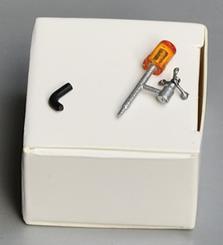 Windmesser für Teleskopauslegersockel RAL9005, schwarz 