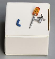 Windmesser für Teleskopauslegersockel RAL5009, blau 