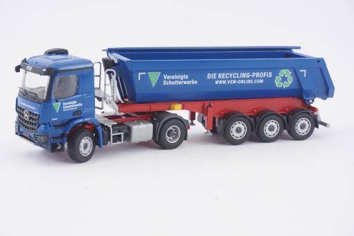 MB Arocs 4x2 with 3axle SCHWARZMÜLLER Tipper Trailer "VSW" 