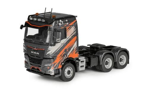 MAN TGX GM 3achs Schwerlastzugmaschine, grau-weiß-orange 