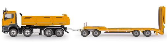 MAN TGS NN 4achs MEILLER Kipper mit 4achs Tieflader Anhänger, gelb 