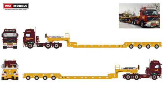 VOLVO F16 6x4 mit 4achs SCHEURLE Interkombi "Galliker" 