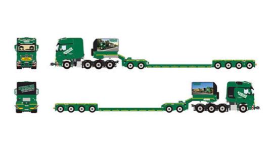 MB Actros MP5 8x4 mit 2+4 NOOTEBOOM PX "Kübler" 